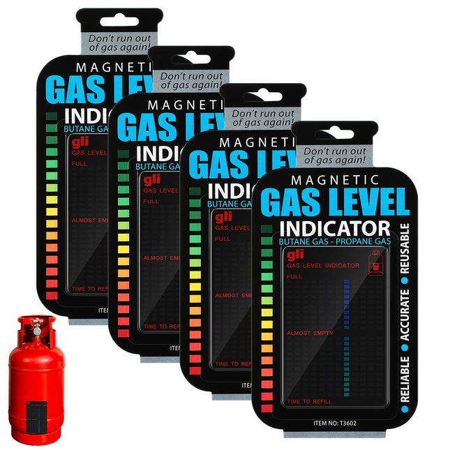 4 Pieces Magnetic Gas Level Indicator Reusable Propane Fuel Level Indicators Propane Tank Gauge for Home Kitchen Tool Ou