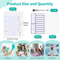 2Pcs Chore Chart for Kids to Do List Checklist Board Detachable Message Slider Schedule Planning Boards with 30Pcs Blank Checklist 4Pcs Cardstock