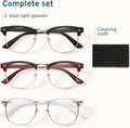 Racico Computer Blue Light Blocking Glasses Blue Light Glasses Men Women, anti Blu-Ray Clear Gaming Glasses Lenses