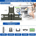 Upgraded W10350375 Dishwasher Top Rack Adjuster parts For Whirlpool WDT730PAHZ0 WDT750SAHZ0 Upper Rack Parts,WDTA50SAHZ0 WDT970SAHZ0 Dishwasher