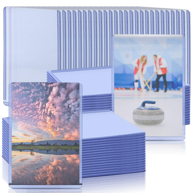 Vmiapxo 50 Pack 4" X 6" Hard Plastic Card Sleeves, Waterproof Postcard Photo Hol