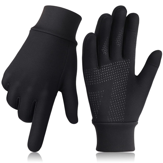GXCROR Running Gloves Touchscreen Anti-Slip Gloves Lightweight Fleece Sports Glo