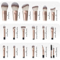 Makeup Brushes with Case, MAANGE 18 Pcs Professional Makeup Brush Set Premium Synthetic Face Kabuki Brush Kit Foundation Blush Powder Eyeshadow