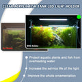 Driamor Aquarium Light Riser Adjustable, Clear Acrylic Fish Tank LED Light Stand Aquarium Lamp Holder Bracket Kit 2Pcs Transparent Support for