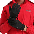 anqier Winter Gloves, Windproof Warm Touchscreen Gloves Men Women for Cycling Running Outdoor Activities Black-B Medium