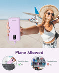 charmast Portable Charger with Built-in Cables & Wall Plug, 10000mAh Portable Power Bank, External Battery Pack Travel Essentials Compatible with