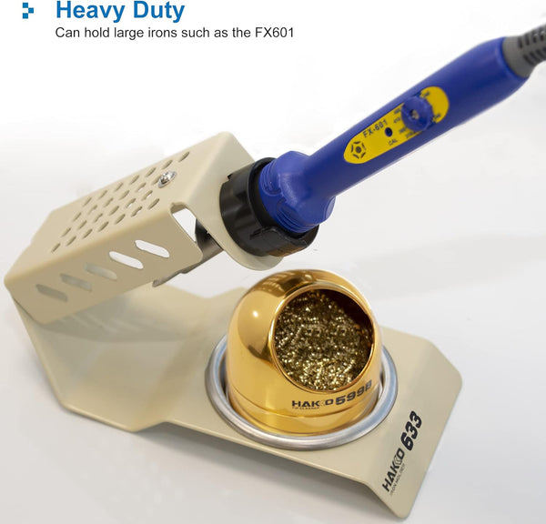 Hakko 633-01 Ã¢ÂÂ Soldering Iron Holder with 599B Tip Cleaner