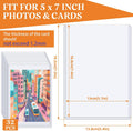 Vmiapxo 50 Pack 4" X 6" Hard Plastic Card Sleeves, Waterproof Postcard Photo Holders Collector Trading Sports Baseball Cards Protectors Clear