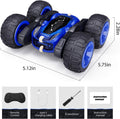 Tecnock Remote Control Car, 2.4Ghz RC Cars with USB-C Easy Charging, 4WD Double Sided 360ÃÂ° Rotates and Flips RC Stunt Car, Toys Gift for Boys and