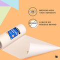 TapeManBlue 12" x 100' Roll of Paper Transfer Tape for Vinyl, Made in America, Premium-Grade Transfer Paper for Vinyl with Layflat Adhesive for
