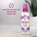 Crystal Essence Mineral Deodorant Spray, Unscented, All over Body Deodorant, 4 Fl Oz