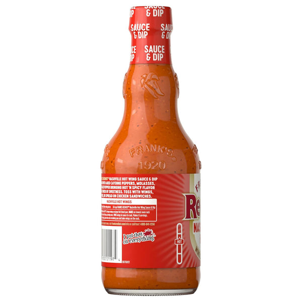 Frank's RedHot Nashville Hot Wings Sauce, 12 fl oz 12 Fl Oz (Pack of 1)