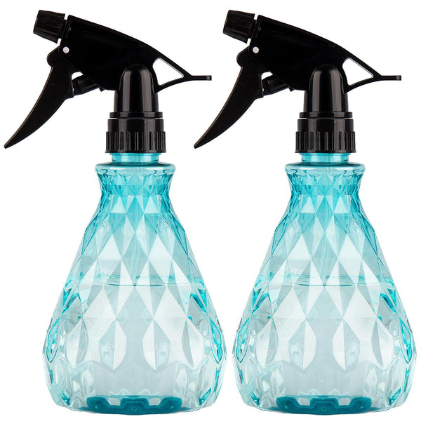 wugongshan 2 Pcs Spray Bottles, 500 ml/17 oz Empty Water Spray Bottles, Plastic Reusable Adjustable Mist Sprayer Squirt Bottles Containers
