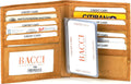 Li RFID Blocking Wallet for Men - Genuine Leather Wallet with 13 Cards, 2 Inner, 2 Plastic Inserts Slots, 1 ID Window, 2 Small Coin & 2 Cash