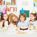 Hooqict 100 Pack Party Favor Boxes White Gift Boxes 2x2x2 inches Small Cardboard Gift Boxes with Lids and Ribbons Candy Treat Boxes for Gift
