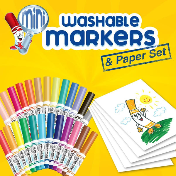 Crayola Pip-Squeaks Washable Marker Set (65Ct), Coloring Set, Art Supplies for Kids, Drawing Kit, Kids Travel Activity, Easter Basket Essentials, 4+