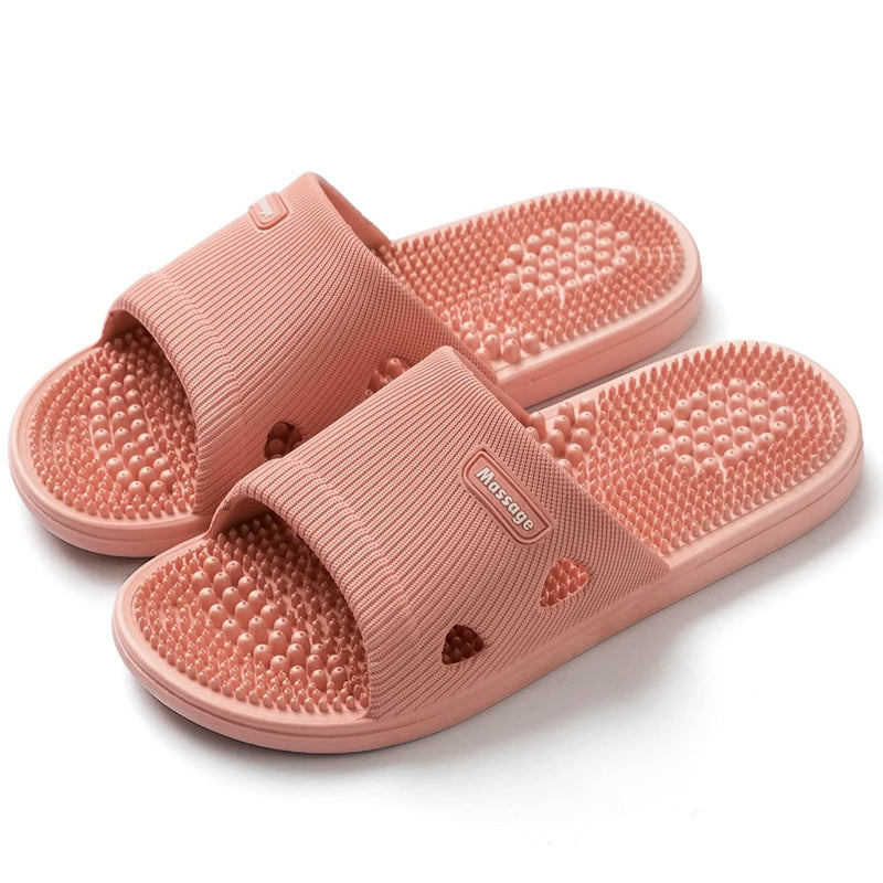 Acupressure Massage Slippers for Plantar Fasciitis for Women Acupuncture Slippers Arthritis Neuropathy Pain Relief Non-Slip Massage Sandals Womens
