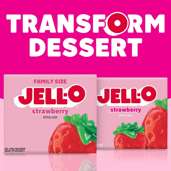 Jell-O Variety Pack Orange Cherry Lime Strawberry Raspberry 6 Oz (5-Pack)