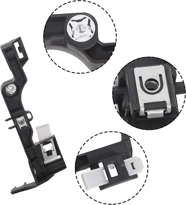 HECASA Pair Headlight Lamp Mounting Bracket Compatible with 2009-2020 Dodge Ram 1500 2500 3500 4500 5500 Pickup Truck Headlamp Bracket Driver &