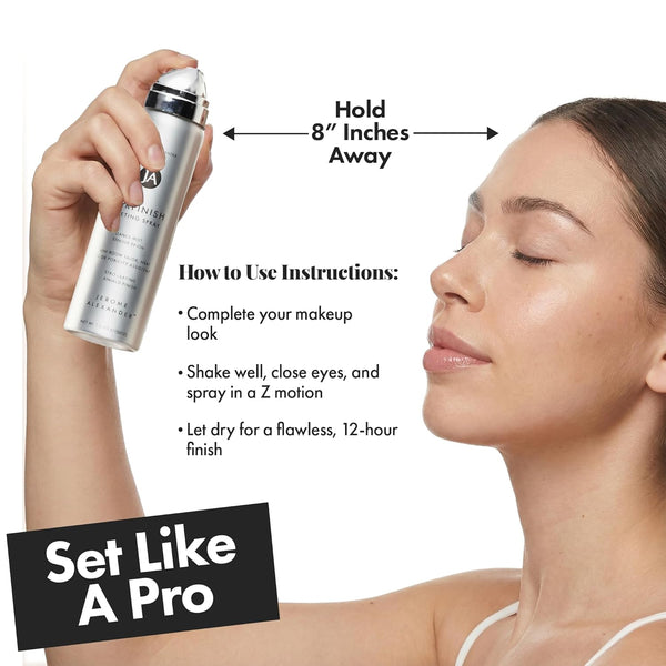 Jerome Alexander Magicminerals Airfinish Setting Spray, Long-Lasting Finishing Spray, Weightless-Feel, Flawless, Matte Coverage