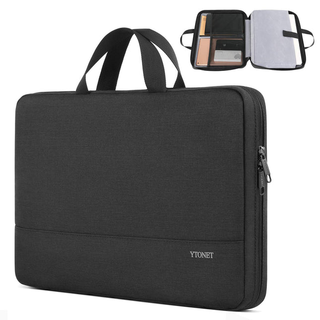 Ytonet 13 13.3 Inch Laptop Sleeve, TSA Slim Laptop Case with Handle, Water Resistant Computer Carrying Case, Compatible 