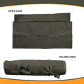 Wrench Tool Roll Organizer, 26 Pocket Roll Up Pouch, Olive Drab Duck Canvas | Handcrafted Heavy Duty Canvas, Metric SAE Compatible, Secure Roll Up