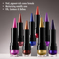 Black Radiance Metalicious Metallic Lipstick Lip Sculptor Amethyst Gemstone (Light Purple)
