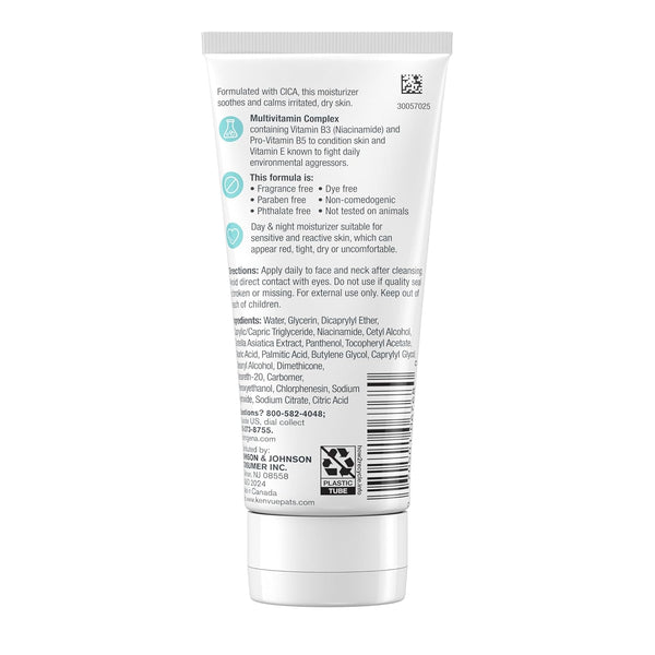 Neutrogena Fragrance Free Daily Facial Moisturizer, Face & Neck Moisturizer for Sensitive Skin with Vitamin B3, Pro-Vitamin B5 & Vitamin E