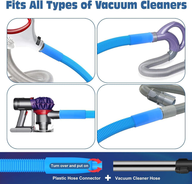 Dryer Vent Cleaner Kit Dryer Lint Vacuum Attachment with Stretch Universal Connector, Dryer Vent Cleaning Tool Vacuum Ho