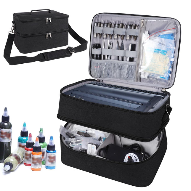 Tattoo Carrying Case Tattoo Supplies Organizer Tattoo Kit Box Case Tattoo Equipm