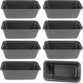 Oneida 8 Pack Mini Loaf Pans for Baking Bread Non Stick Small Banana Bread Tins 6"" x 3"" x 2"" Inches Nonstick Carbon Steel Mini Meatloaf Pan for