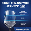 Finish Jet-Dry Dishwasher Rinse Aid, Compatible with Dishwasher Detergent, Prevents Spots & Residues, Dries, Shine & Protects, 8.45 oz, 80 Washes.