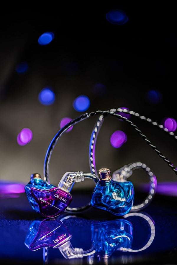 YINYOO KBEAR Storm Earphones in Ear Monitor for Singers Drummers Musicians Bassists, Hi Res Wired Earbuds in Ear Headphones Custom IEM, Detachable