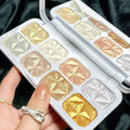 evpct 8 Colors Highlighter Makeup Palette for Face Highlighters & Luminizers iluminadores de maquillaje profesional Gold Cheek Diamond Shimmer