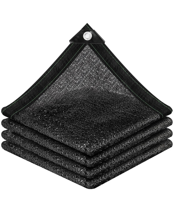vensovo 50% Black Shade Cloth, 6 x 12 ft HDPE Sunblock Mesh | Medium shade for plants, patios and greenhouses, helping reduce direct sunlight