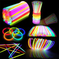 JOYIN 144 Pcs 8" Glow sticks Bulk Party Favors Pack, Neon Glow in the Dark Party Supplies, Light Up Necklaces and Bracelets with Connectors,