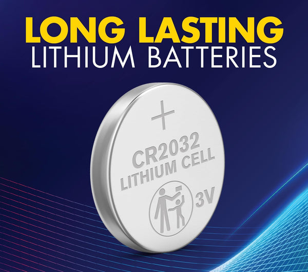 Powermax 24-Count CR2032 Batteries, Lithium 3V Coin Cell Button Battery Pack for Watch and Small Electronics, 5 Year Shelf Life