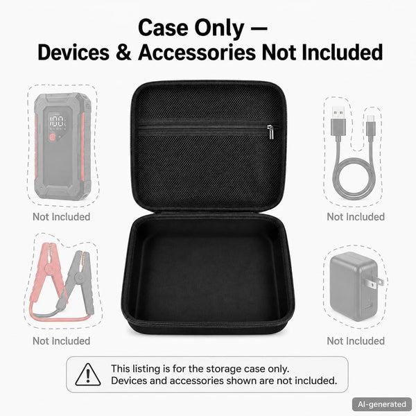 GWCASE Jump Starter Case for Halo Bolt Air 58830 57720/Air+ 55500, Box Only All Black For Halo Bolt Air/Air+ 55500