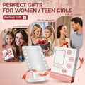 KOOKIN Makeup Mirror with Lights, Touch-Control Dimming Desk Mirror, White