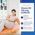 Pure Encapsulations Vitamin D3 125 Mcg (5,000 IU) - Supplement to Support Bone, Joint, Breast, Heart, Colon, and Immune Health* - with Vitamin D -