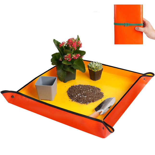 Repotting Mat for Indoor Plant Transplanting and Potting Soil Mess Control Porta
