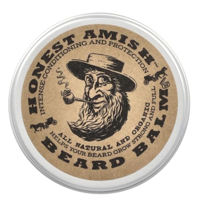 Honest Amish Beard Balm Leave-In Conditioner - Made with Only Natural and Organi