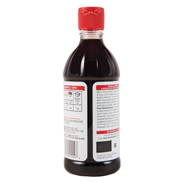 McCormick Vanilla Extract, Pure, No Corn Syrup, Gluten Free, Rich, Sweet Flavor and Aroma for Baking and Savory Dishes, 16 fl oz
