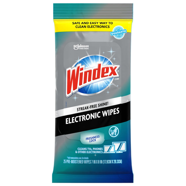 Windex Electronic Cleaning Wipes, Pre-Moistened Screen Wipes for Tvs, Phones, an