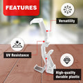 Amazing Drapery Hardware 2.5 Inch Clear Valance Clips for Blinds & Window Shades, 10-Pack - Hunter Douglas WoodMates and Chalet Woods Replacement,