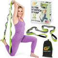 Gradient Fitness Stretching Strap for Physical Therapy, 12 Multi-Loop Stretch Strap 1.5" W x 8' L, Neoprene Handles, Physical Therapy Equipment,