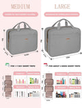BALHLHG Toiletry Bag for Women With Hanging Hook, Medium Travel Makeup Organizer, Water-resistant Cosmetic Toiletries Bag for Bathroom, Trip,