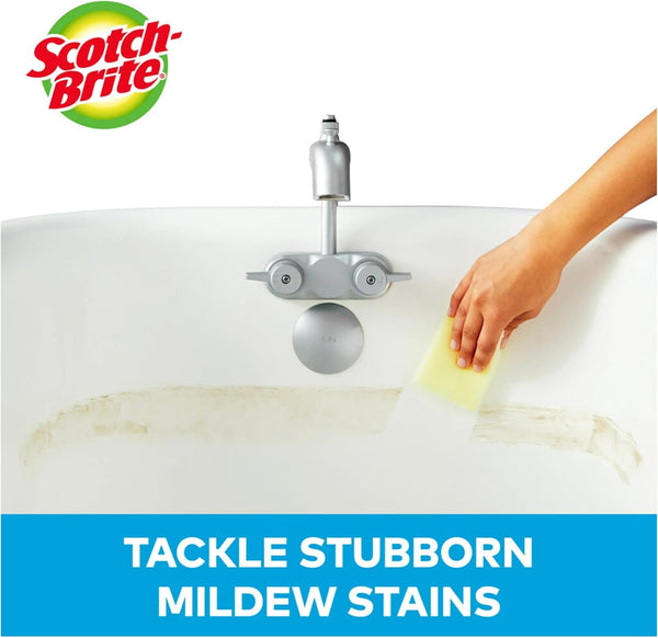 Scotch-Brite Dobie Pads, Dobie Sponge for All Purpose Cleaning of Kitchen, Bathroom, and Household, Non Scratch Dobie Cleaning Pads Safe for