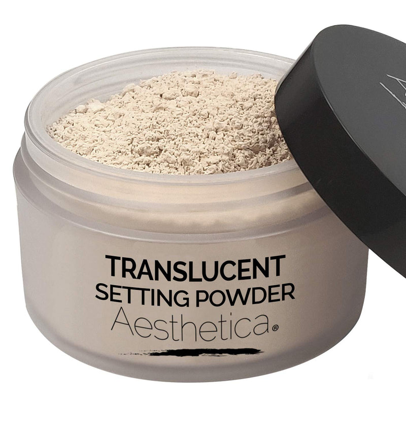 Aesthetica Translucent Setting Powder â Matte Finishing Makeup Loose Setting Powder â Flash Friendly Translucent Powder Foundation - Loose Face