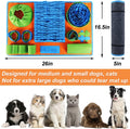 Vivifying Snuffle Mat for Dogs, Interactive Dog Puzzle Toy for Boredom and Mental Stimulation, Enrichment Feeding Game Sniff Mat Helps Slow Eating